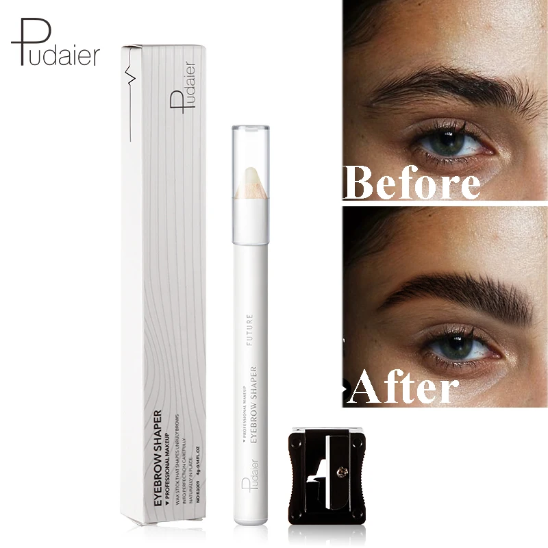 Карандаш Pudaier для фиксации бровей с точилкой водостойкие долговечные
