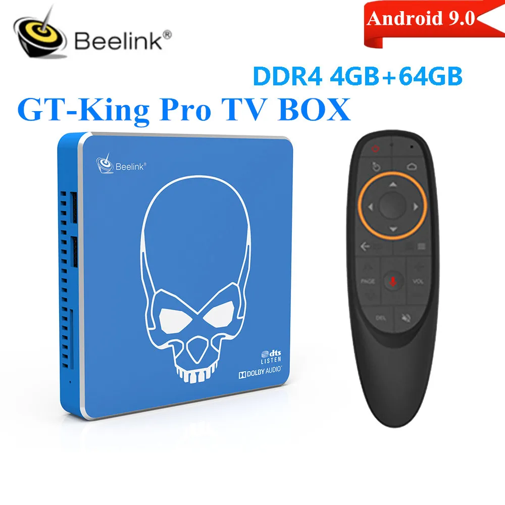 Beelink GT-King Pro Smart Tv Box Amlogic S922X-H Android 9 0 4 Гб 64 2 г 5 8 Wifi6 1000 м BT4.1 4K Декодер каналов