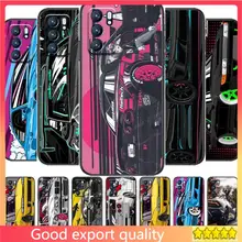 Tokyo JDM Drift Sports CarFor Realme C3 Case Soft Silicon Back cover OPPO Realme C3 RMX2020 Coque Capa Funda find x3 pro C21 8 P