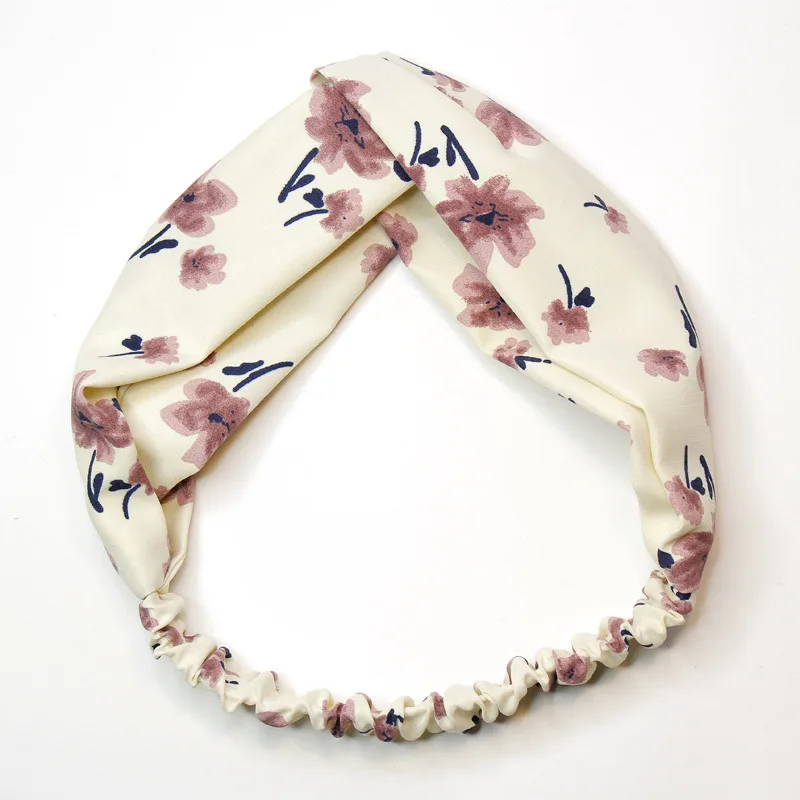 Повязка на голову с цветочным рисунком модная Оригинальная летняя повязка 2018 |