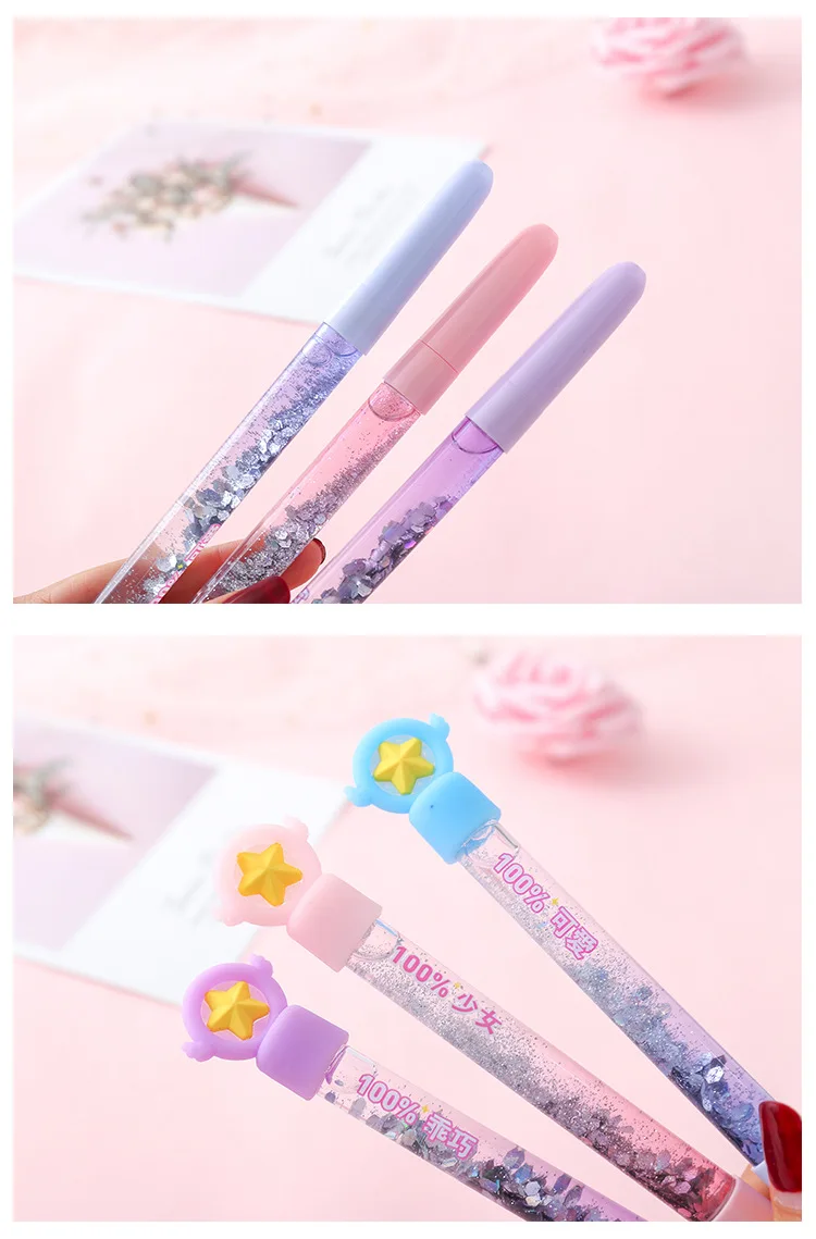 Карточка Captor Sakura Сейлор Мун милый 0,5 мм карандаш гелевая ручка канцелярские принадлежности аксессуары для косплея Рождественский подарок для девочки