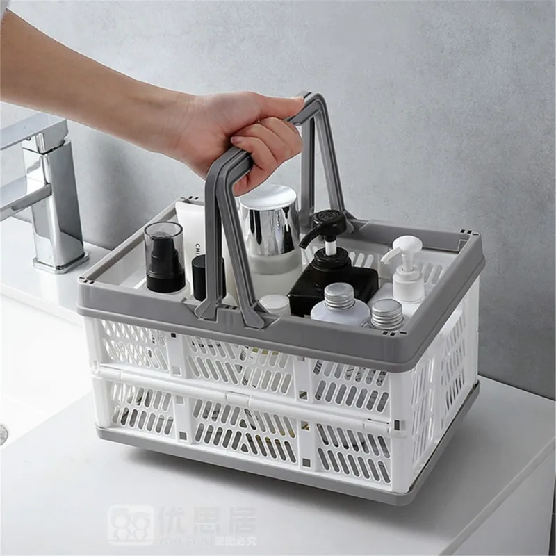 Складной Портативный корзина супермаркета контейнер Закуски Еды Для Пикника для