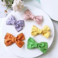 85cm 7pcslot bright cotton bow diy tie shaped appliques for craft clothes sewing supplies diy hair clip accessories