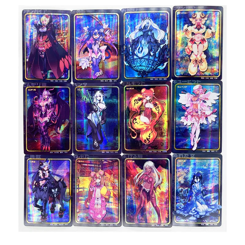Juego de 32 unids/set de chicas Monster N &deg; 2, juguetes, pasatiempos, coleccionables, colecci&oacute;n de juegos, tarjetas de Anime-1