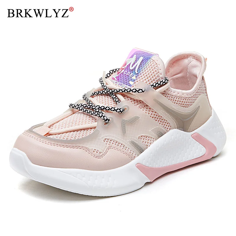 Модные кроссовки Женские из дышащей сетки Женская обувь на шнуровке Basket Femme Обувь