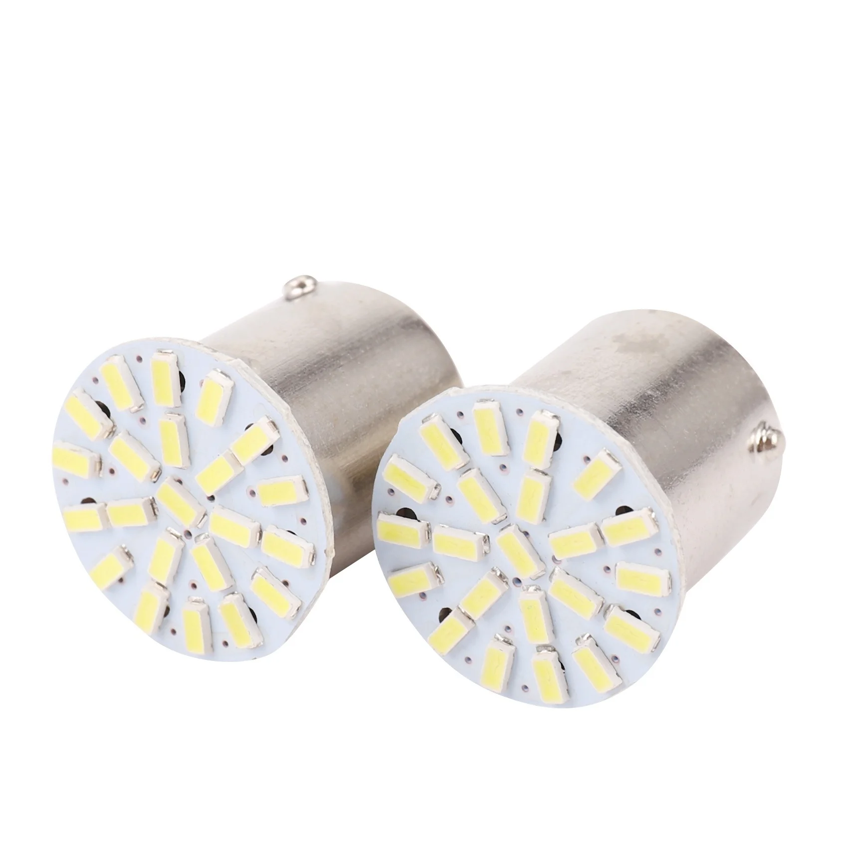 

For 2x1156 ba15s cob stop light white LED and 2x T20 ba15s 382 p21w 1156 22 SMD LED 1.4 w tail light signal light