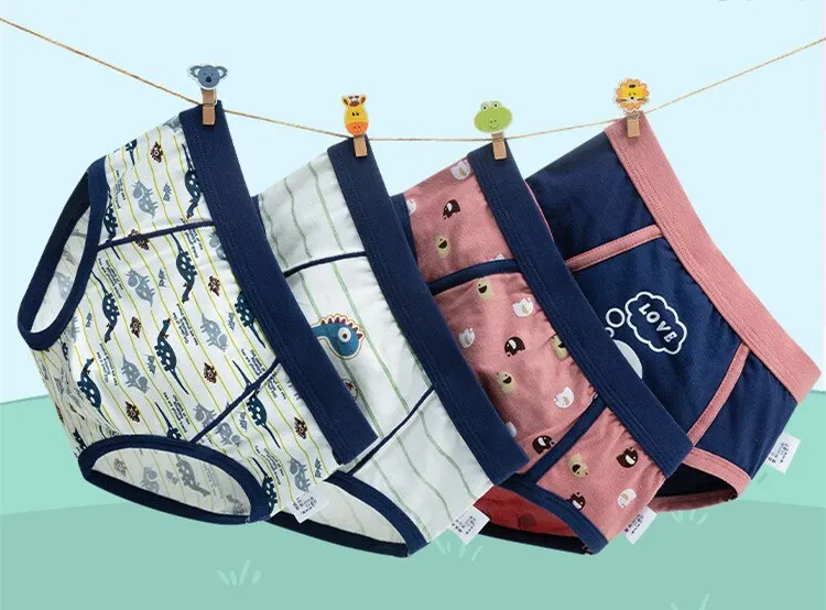 Трусы хлопковые для мальчиков-подростков 2 шт./лот OKU203033 | Мать и ребенок