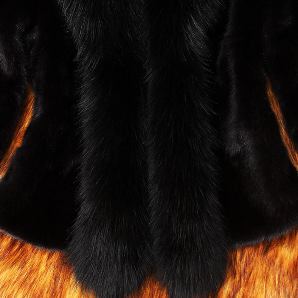 Женское пальто из искусственного меха элегантная плотная теплая Новая модная