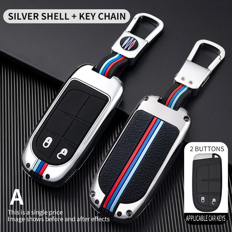 Car Remote Key Full Cover Case Keychain For Fiat Jeep Renegade Grand Dodge Ram 1500 Journey Charger Dart Challenger Chrysler | Автомобили