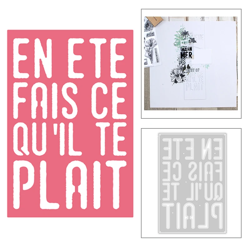 2020 новые английские слова фон металлические Вырубные штампы для DIY тиснения