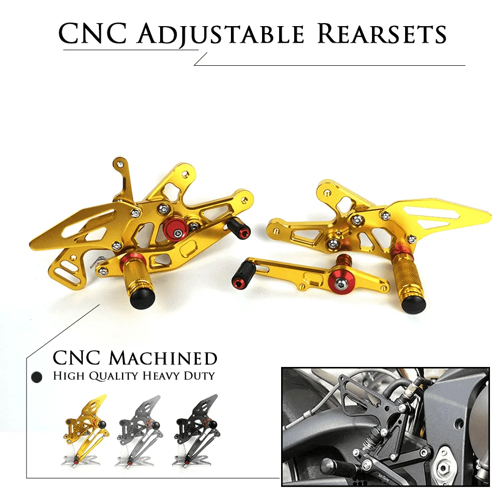 

CNC Aluminum Alloy Motorcycle Footrest Pedal Foot Peg Rearset Rear Set Accessories For BMW S1000 RR 2015-2018