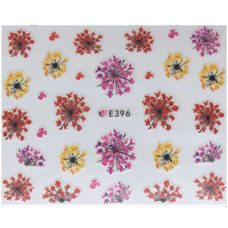3D наклейки для ногтей с сушеными цветами клейкие Maincure Salon акриловый инструмент