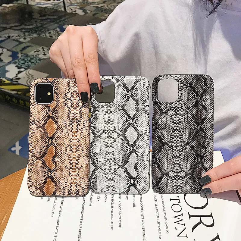 Чехол для телефона TRODINO iPhone 11 Pro Max XR X Xs текстурный чехол со змеиным узором 7 8 6 6s Plus