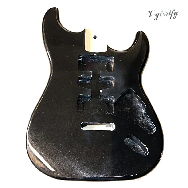 st gitarre körper und floyd rose fräsen elektrische gitarre körper strat st gitarre körper st körper metallic schwarz gro