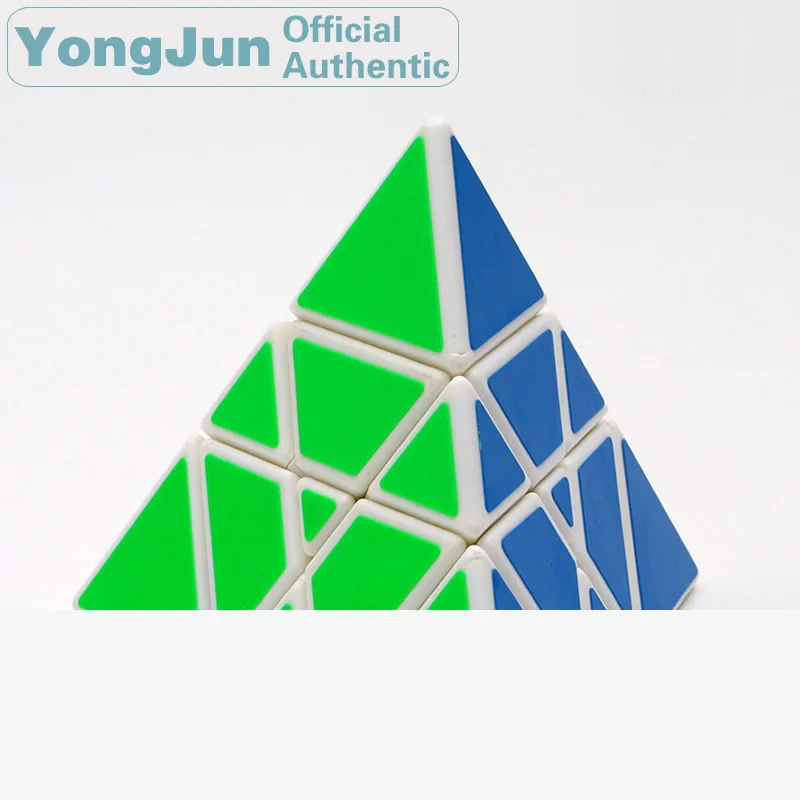 YongJun Tower Pyramid 3x3x3 Magic Cube YJ 3x3 Professional Speed Puzzle Antistress Educational Toys For Children yongjun money cat 2x2x2 magic cube yj 2x2 professional neo speed puzzle antistress educational toys for children