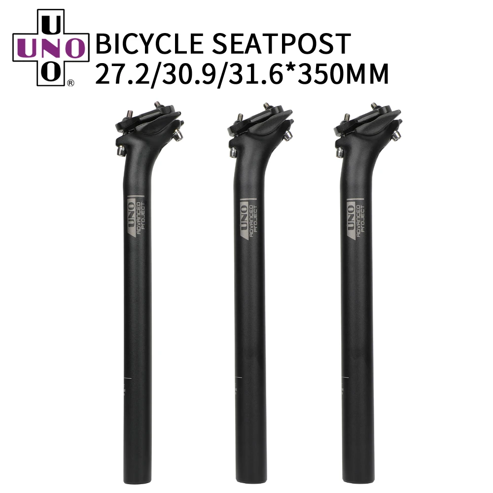 

UNO Seat Post MTB Road Bike Seatpost 27.2/30.9/31.6mm Bicycl Seatpost One-piece Forged Aluminum Seat Tube Offset 17mm Kalloy
