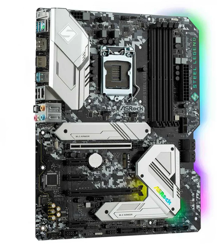 Плата материнская asrock z390 steel legend lga1151 intel atx box | Компьютеры и офис