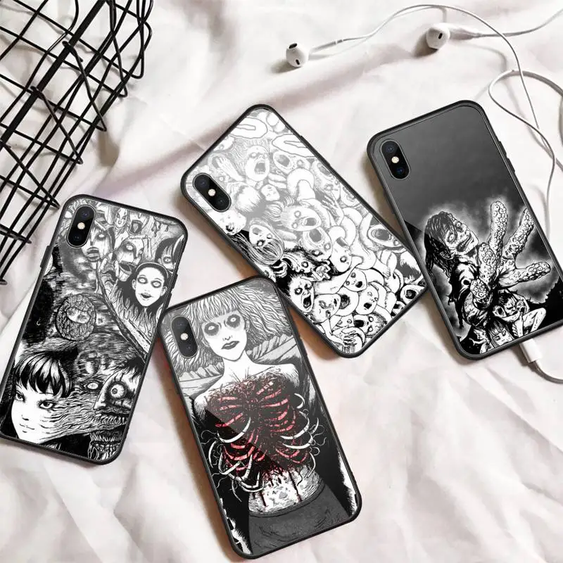 

Japanese horror comic Tomie Phone Case Tempered glass For iphone 6 7 8 plus X XS XR 11 12 13 PRO MAX mini