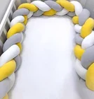 Бампер 3 м для детской кровати, с узлом, подушка, бампер для детской кроватки, защита для кроватки, бампер для детской кроватки, декор комнаты