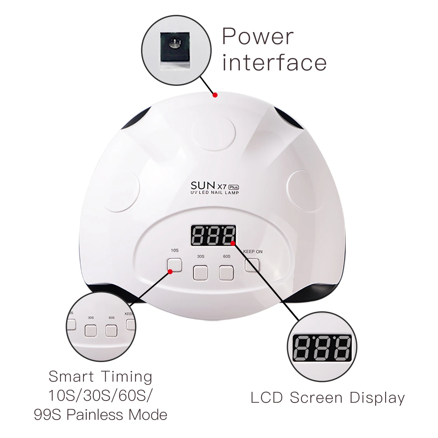 Upgrade SUN X7 Plus УФ лампа 36LED для ногтей 90 Вт Сушилка солнечный свет маникюра гель сушки