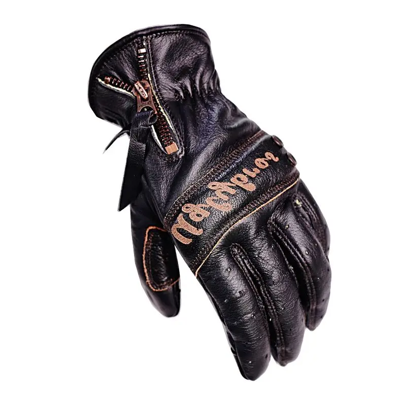 

Перчатки мотоциклетные из натуральной кожи, с сенсорным экраном, ветрозащитные