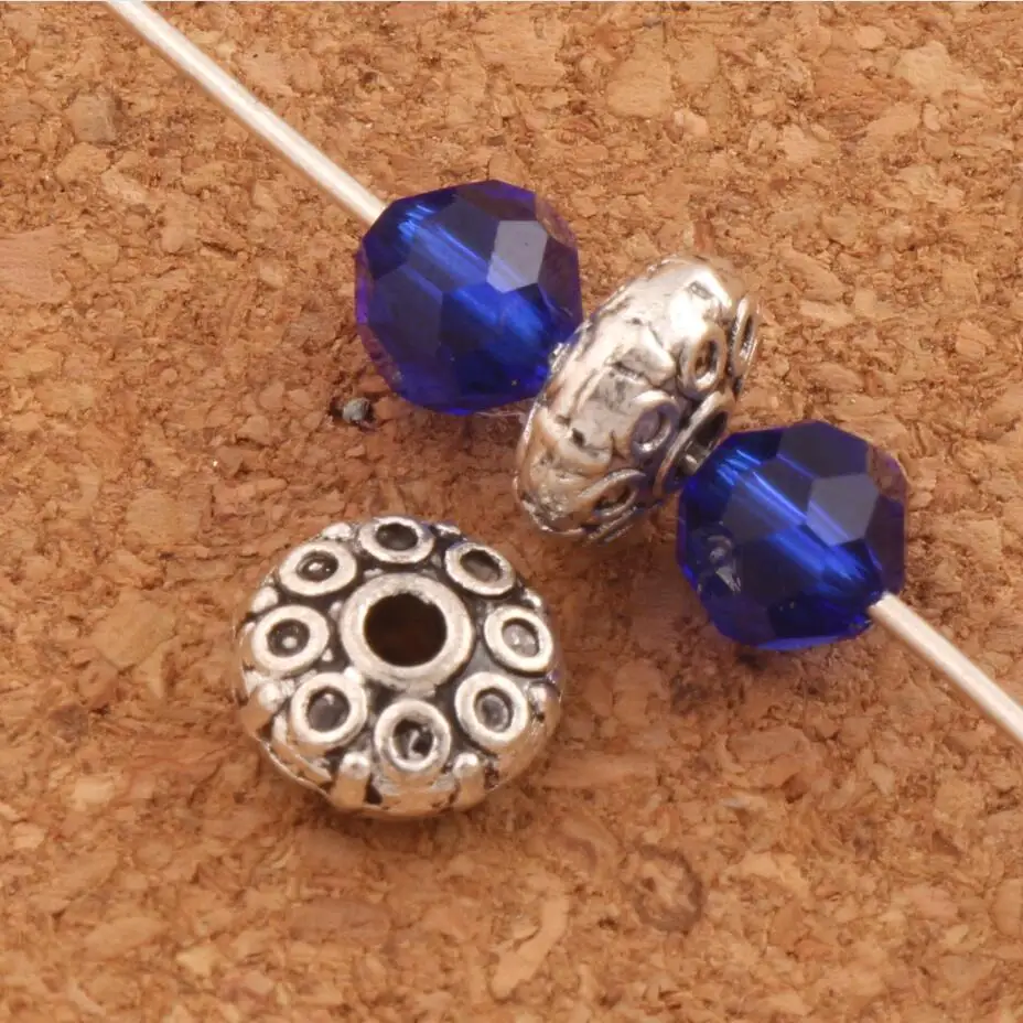 Circles Filigree Metal Ronddle Spacer Beads 4mm 200pcs Zinc Alloy Spacers Loose Bead For Jewelry DIY L537