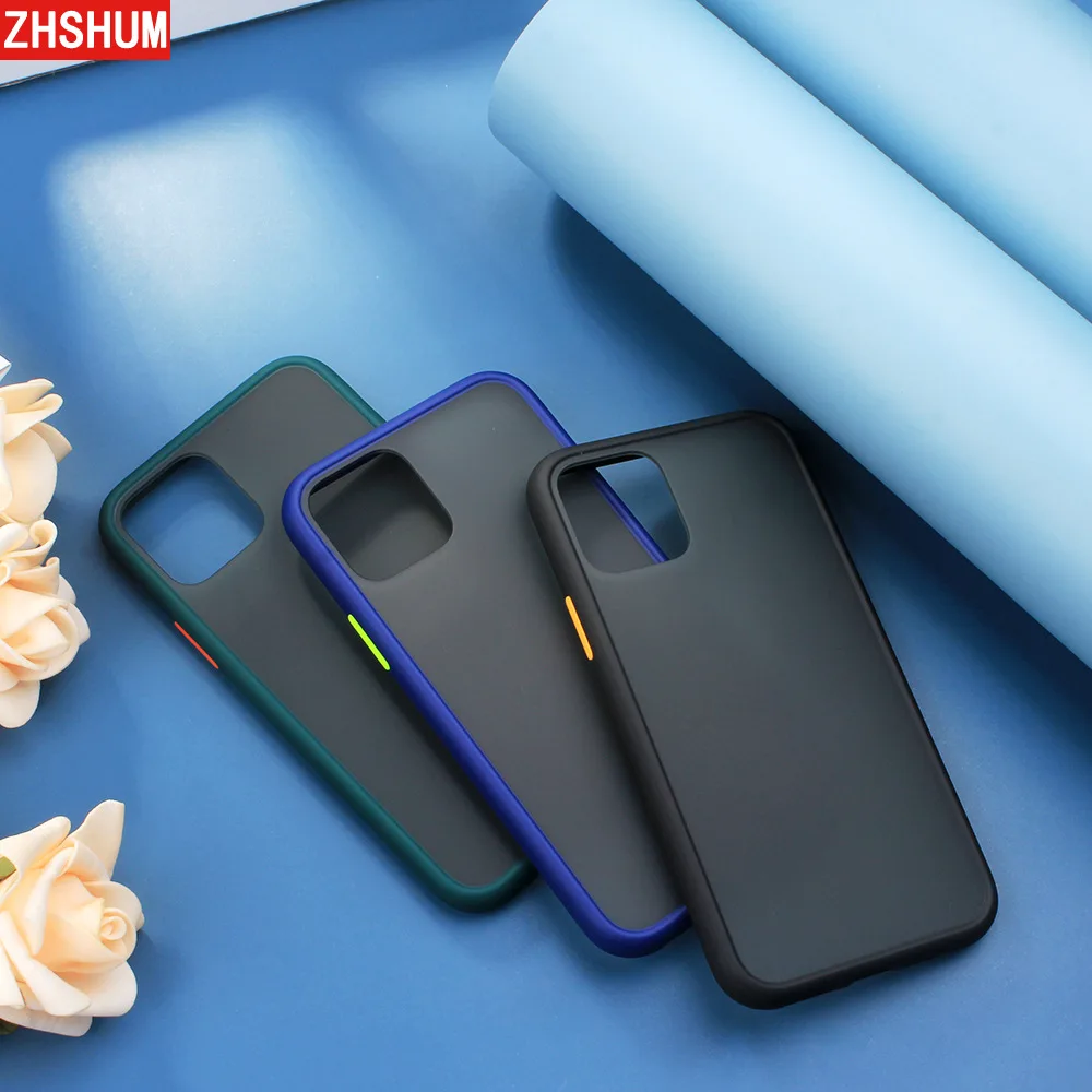 Матовый чехол для Iphone 11 Pro Max прозрачный Мягкий силиконовый жесткий пластик