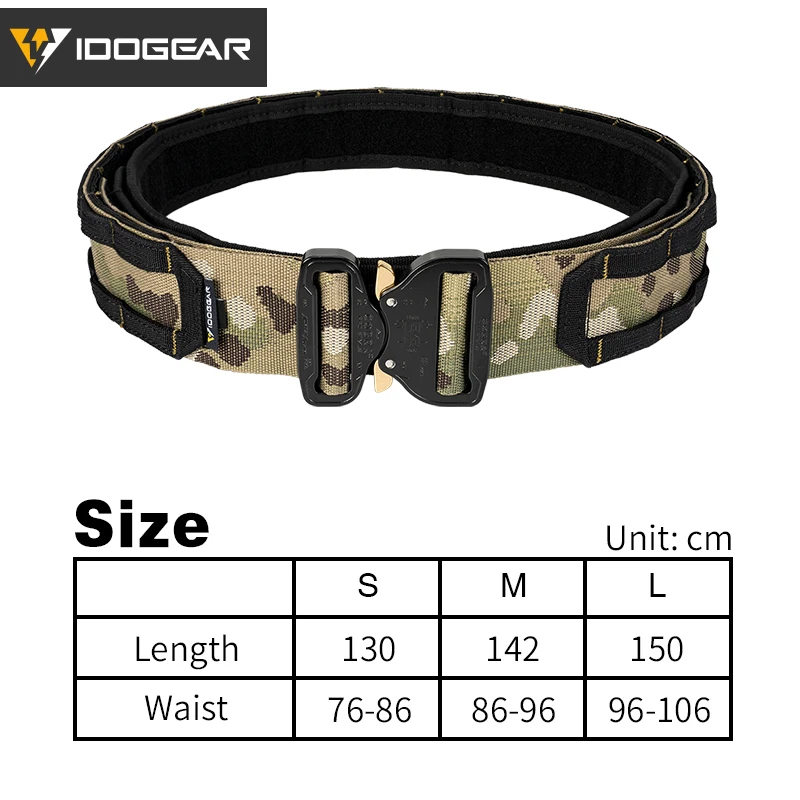 IDOGEAR 2 дюймов Охота боевой пояс металлический Кобра пряжки долг MOLLE тактические