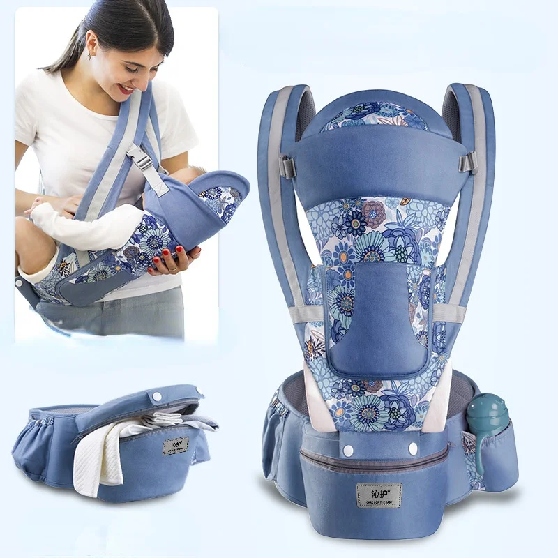 

Baby Strap Baby Waist Stool Horizontal Front Holding Multifunctional Infant Carrier Four Seasons Universal Back Baby Wrap