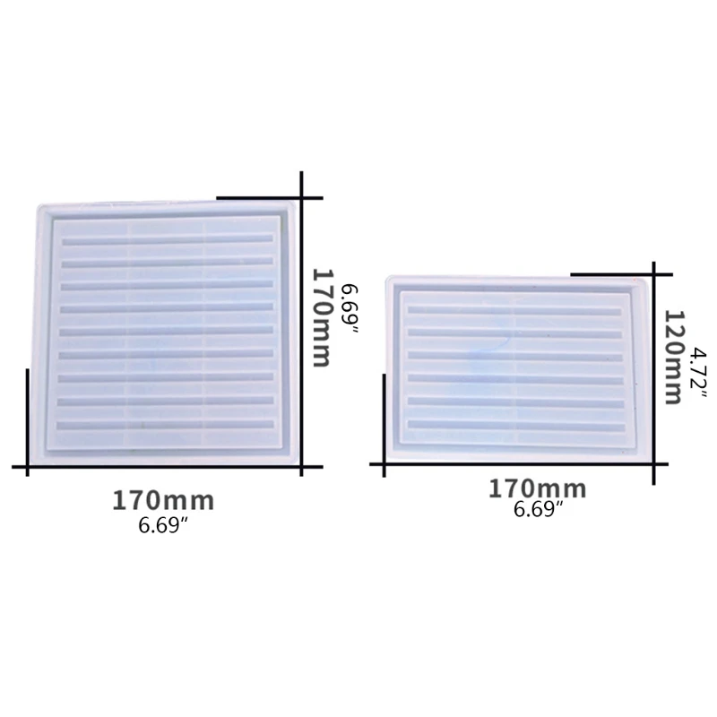 

Crystal Epoxy Resin Mold Soap Storage Box Silicone Mould DIY Handmade Crafts Casting Tools