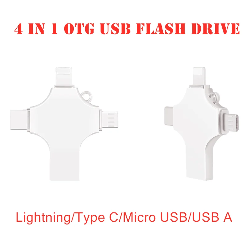

Type C USB 3.0 OTG Flash Drive 128GB Lightning to Metal Pen Drive 64GB For iPhone 11 x 8 7 7Plus 6 6s 5 se iPad iPod