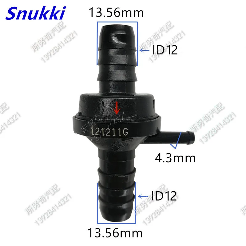 

ID12 one-way valve non-return valve one way valve air pump vacuum check valve for car 2pcs a lot