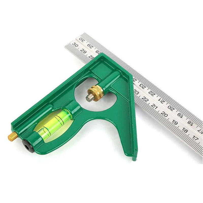 30 см/12 дюймов комбинированная угловая линейка из нержавеющей стали квадратный