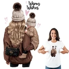 Теплые виниловые нашивки с пожеланиями от мам, стирающиеся толстовки А-уровня, топы, термопресс