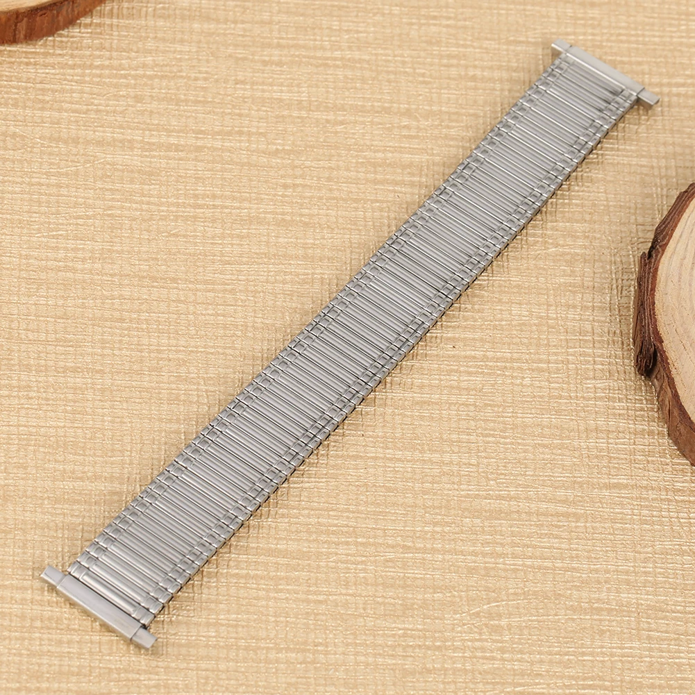Stainless Steel Watch Strap 22MM Practical No Buckle 18MM Elastic Watchband 20MM Metal Replacement 16MM Wristwatch Bracelet