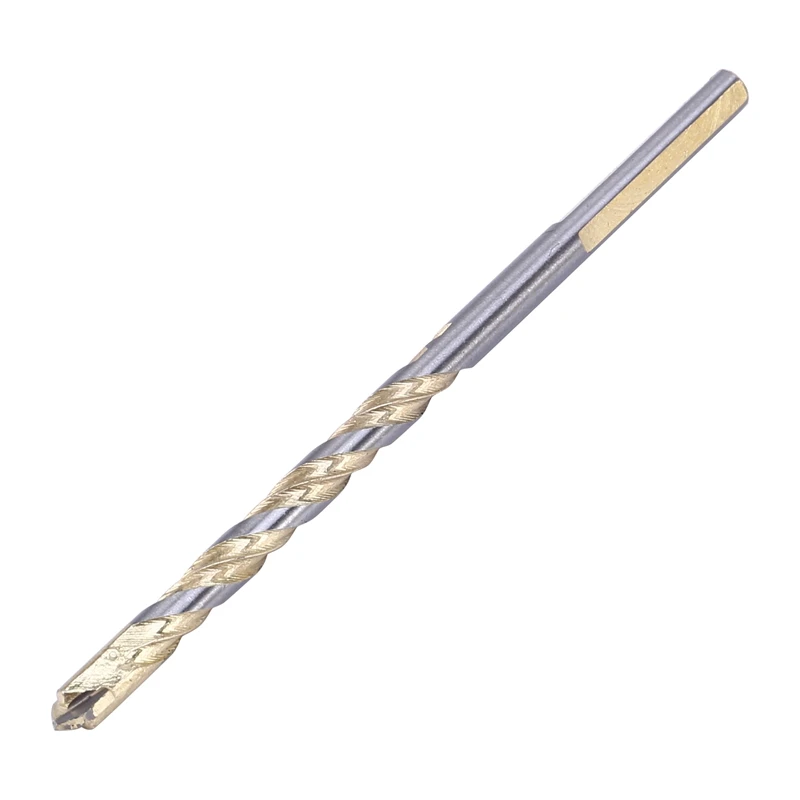 

10Pcs Multi-Functional 6mm Drill Triple-cornered Drill Bits for Ceramic Tile Concrete Gl Marble Plastic and Wood