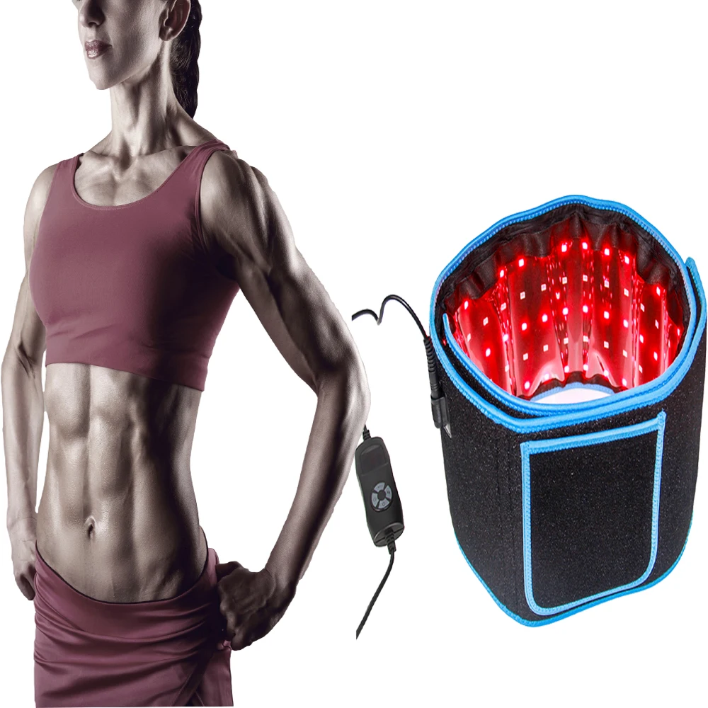 ADVASUN Loss Weight Red Light Therapy Belt Devices 660nm 850nm Large Pads Wearable Wrap 105 LEDS for Pain Relief