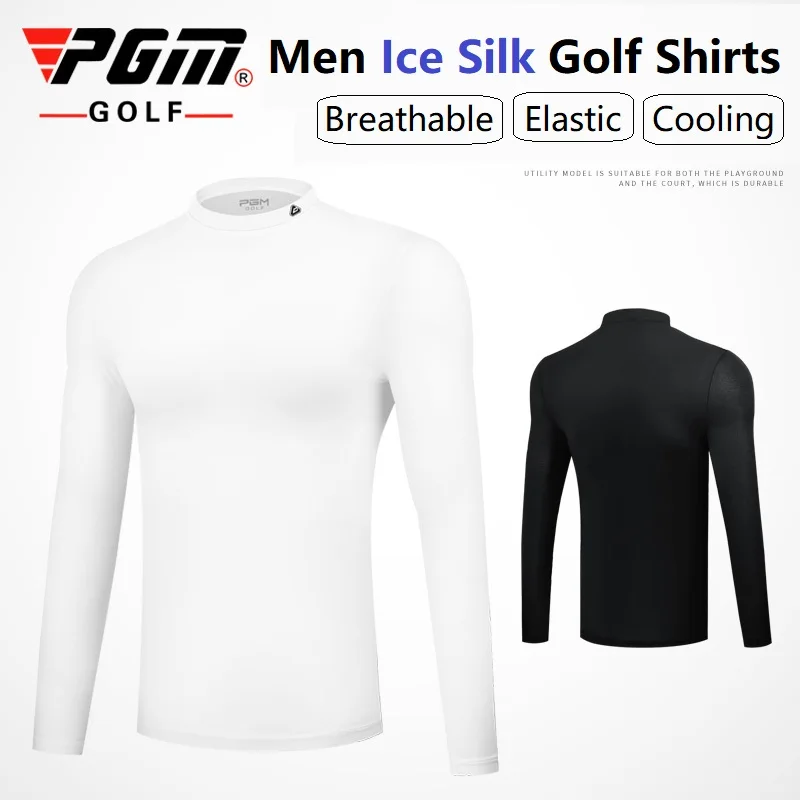 PGM 2020 Мужская одежда для гольфа Солнцезащитная рубашка Ice Silk колготки футболка с