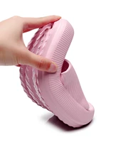 unisex eva thick sole non slip slippers women men lovers home fashion bathing sandals child comfortable breathable flip flops