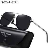 royal girl half frame square sunglasses mens polarized sunglasses driving and driving night vision glasses ms852
