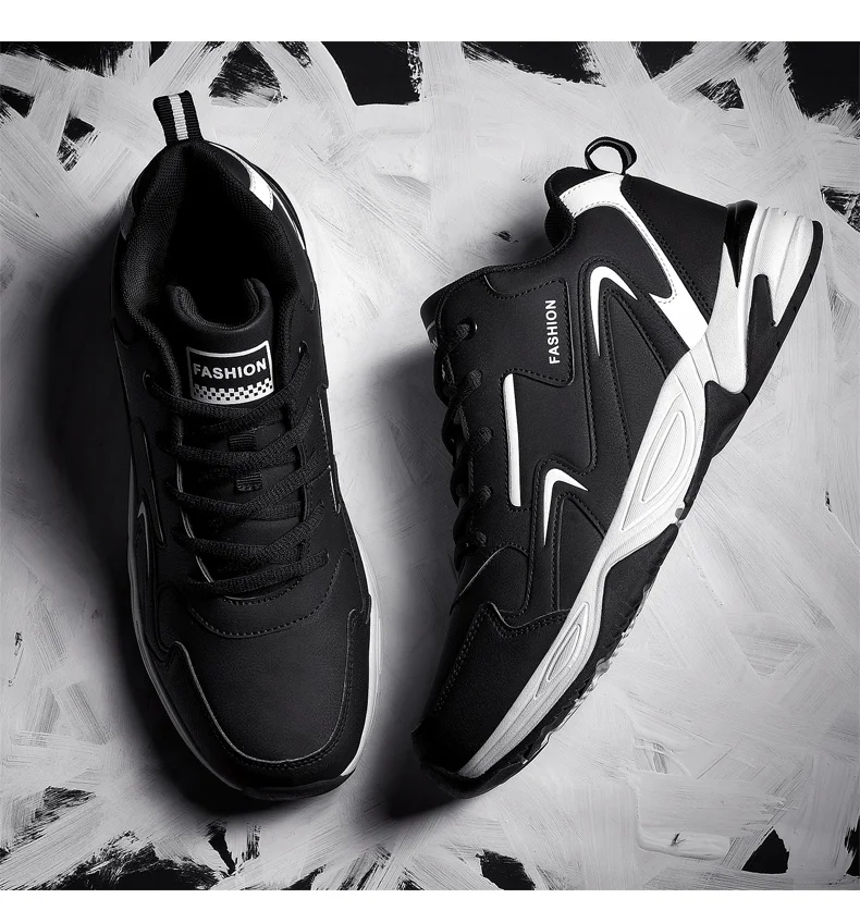 Man Sneaker Hot For Men Brand Outdoor High Top Shoes leather Warm Winter Walk Casual Shoes Male Shoes Trend Zapatos Hombre 39 48