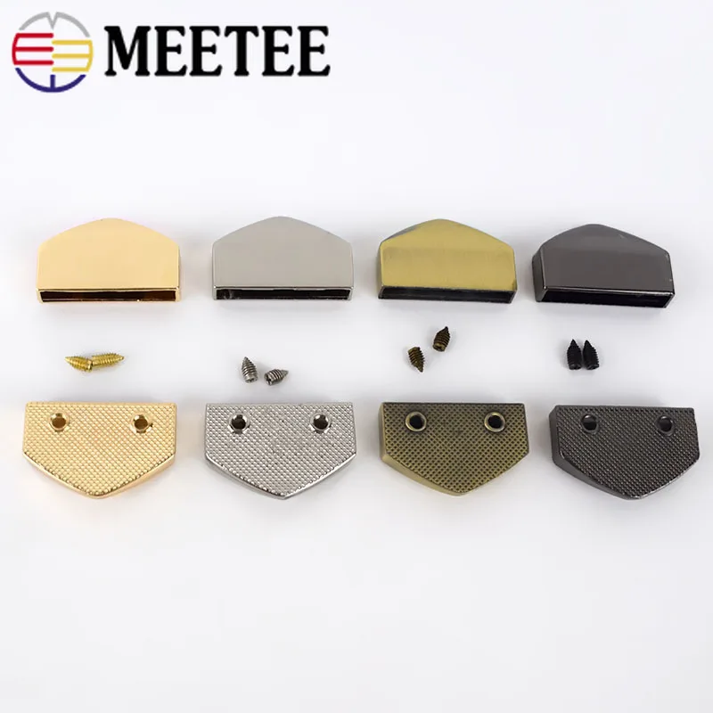 Meetee 10 шт. 12/18/25 мм металлический хвостовой зажим винты Стопорные застежки молния