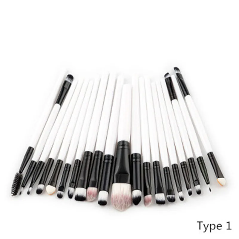 1/20 штук для макияжа набор кистей с деревянными ручками Кисть Кисти мягкие