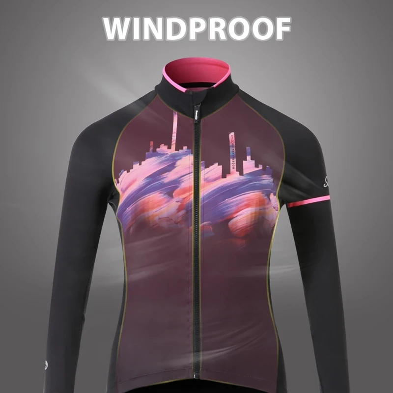

NEW Santic Women's Cycling Jackets Comfortable Jerseys Windproof Reflective Riding Road Bike Coat MTB Cycling Clothes Winter