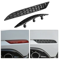 2pcs replacemet modified glossy honeycomb tail rear fog light lamp cover trim insert garnish for golf 7 5 mk7 5