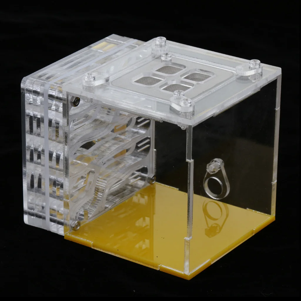 

Ant Housing Nest Insect Cage Farms Feeding Moisture Acrylic Plastic Display Square Box - Educational formicarium for LIVE ants