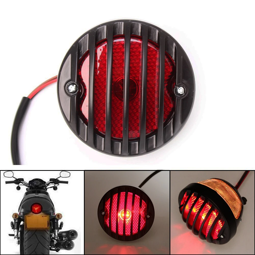 

Круглый задний стоп-сигнал мотоцикла для Suzuki Yamaha для Harley Bobber Chopper скутеры ATV 12V 20W