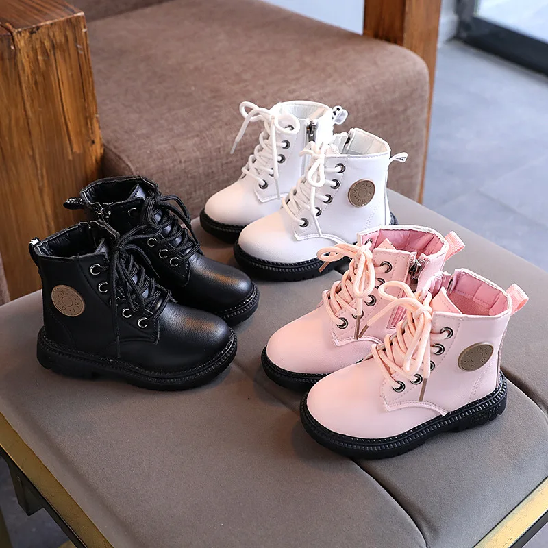 

2021 Autumn and Winter New Children's Shoes Girls Boots Boys Shoes Ankle Boots Kids Fashion Casual Martin Boots baby boots Botas