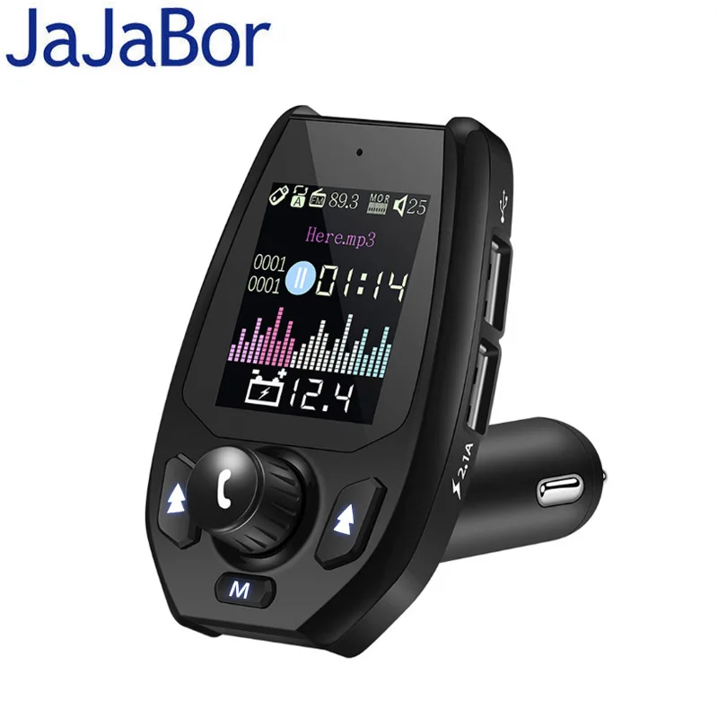JaJaBor fm передатчик модулятор Bluetooth 5 0 автомобильный комплект Hands Free AUX Play Поддержка