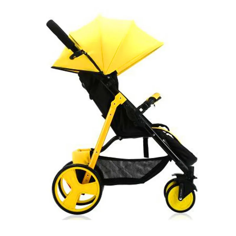 Baby stroller high landscape baby can sit reclining lightweight folding shock-absorbing four-wheeled stroller